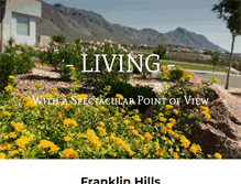 Tablet Screenshot of liveatfranklinhills.com